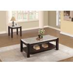 Festus Cocktail/Coffee Table Set - Dark Cherry